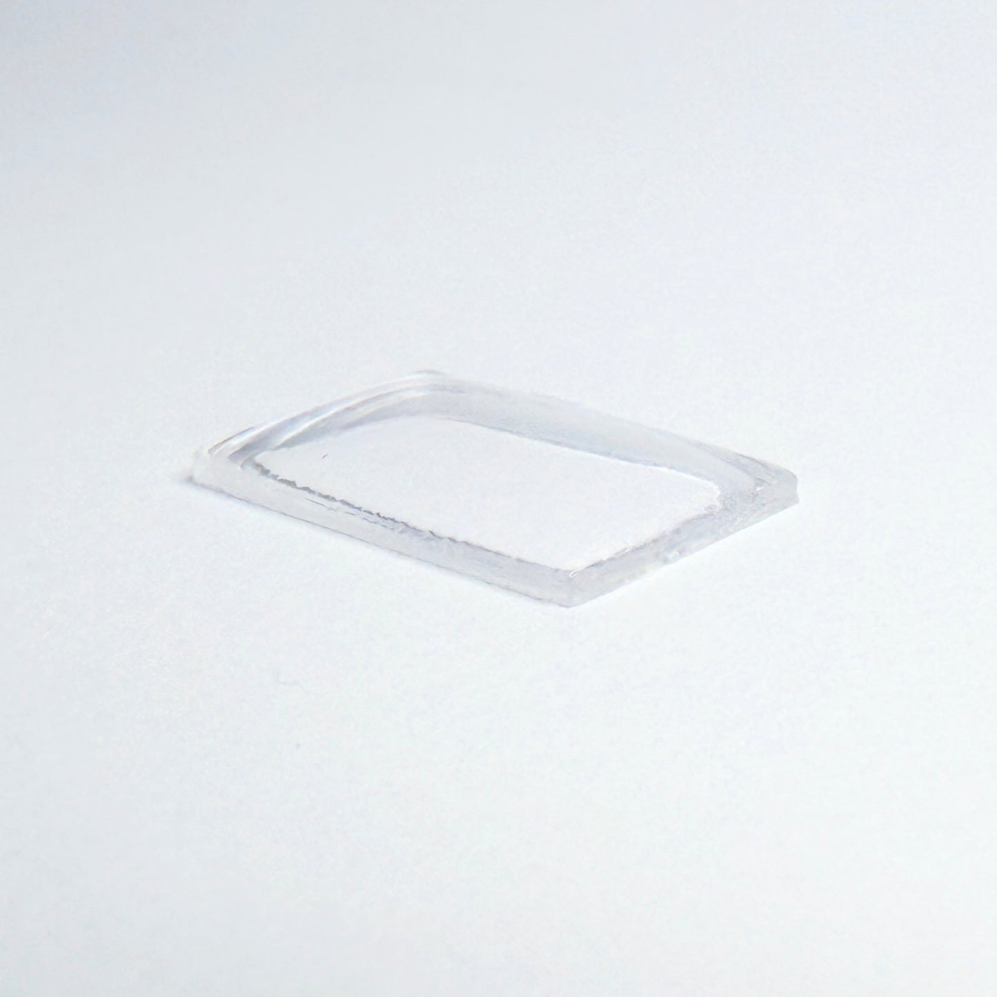 Rectangle Domed - Bottom Edges Flat - G-S Flexo Acrylic Watch Crystals - Vintage New Old Stock