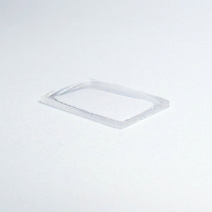 Rectangle Domed - Bottom Edges Flat - G-S Flexo Acrylic Watch Crystals - Vintage New Old Stock