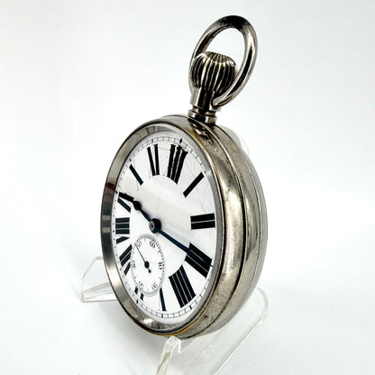 Antique Swiss Made Goliath Pocket Watch – 66mm – Working