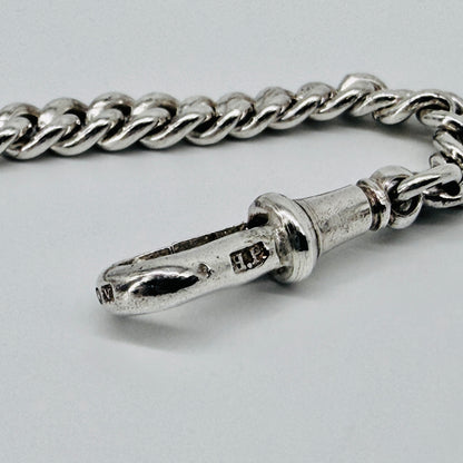 Antique Sterling Silver Albert Pocket Watch Chain & Fob – Birmingham 1919/20