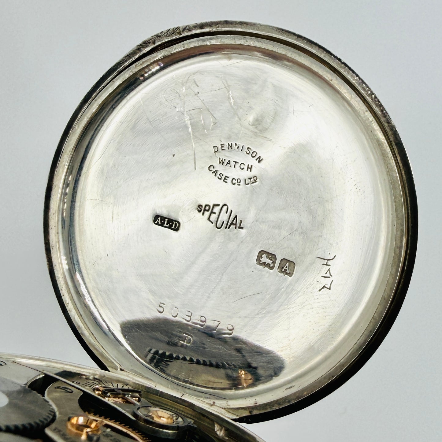 Antique Waltham "Royal" Pocket Watch - 1903 Movement - 1925 Silver Dennison Case - Working