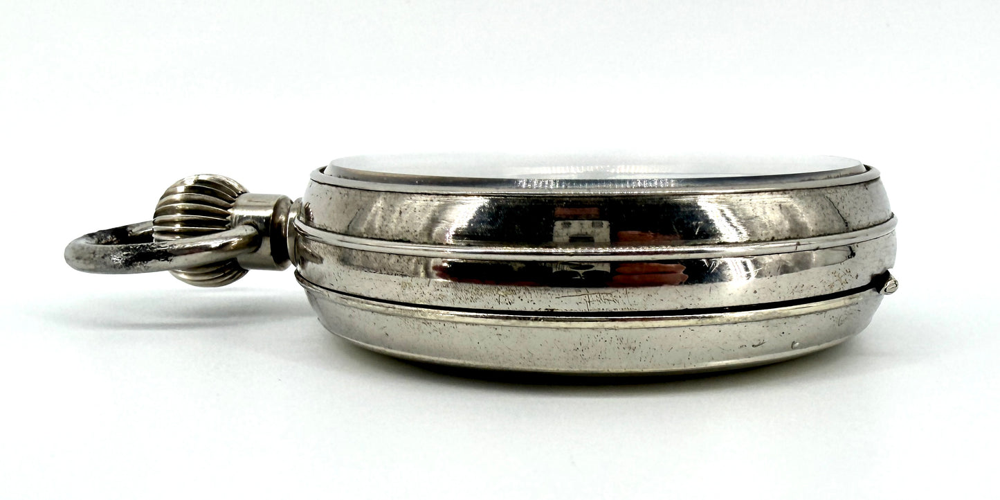 Antique Swiss Made Goliath Pocket Watch – 66mm – Working