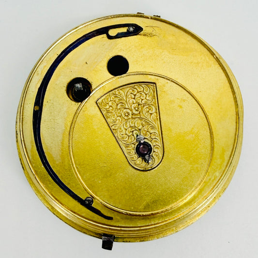 Antique Fusee Pocket Watch Movement - W. Andrews Londonderry - 39.5mm - Spares/Repair