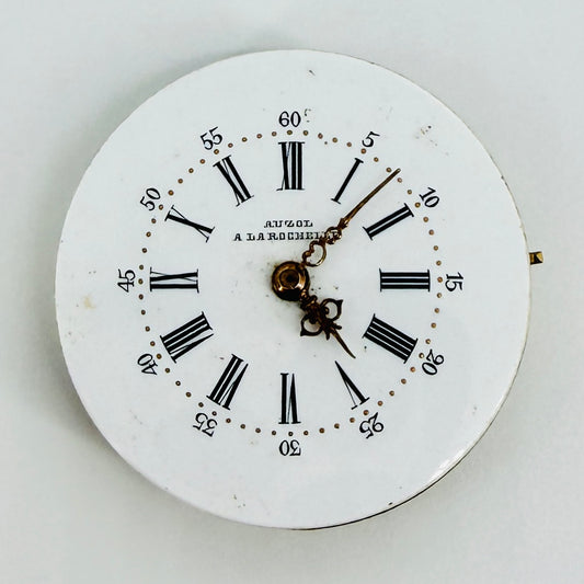 Antique AUZOL A La Rochelle Pocket Watch Movement - 27.3mm – Spares / Repair