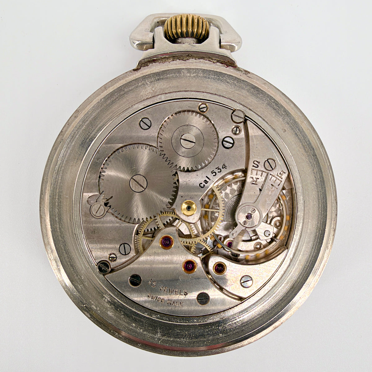 Winegarten's Railway Regulator Pocket Watch - Cortébert 534 - Swiss - Working - image 3