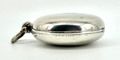 Antique Silver Cased Full Hunter Fusee Pocket Watch – London 1854 – J. Rogers