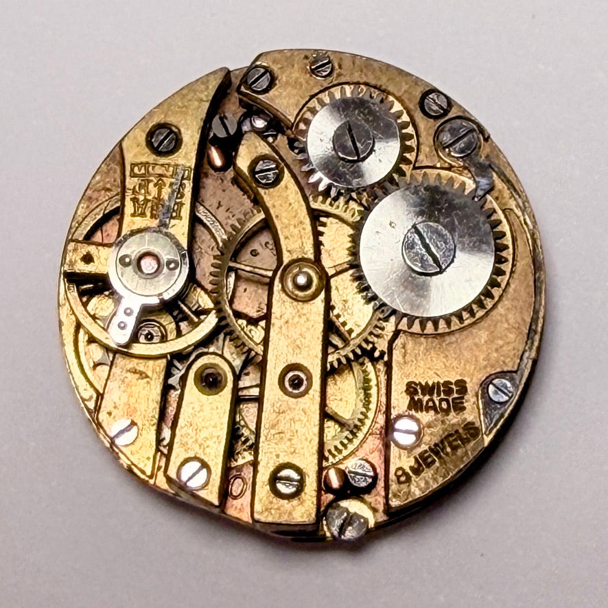 Vintage A. Schild Swiss Watch Movement - 8 Jewels - 23.7mm - Spares/Repair