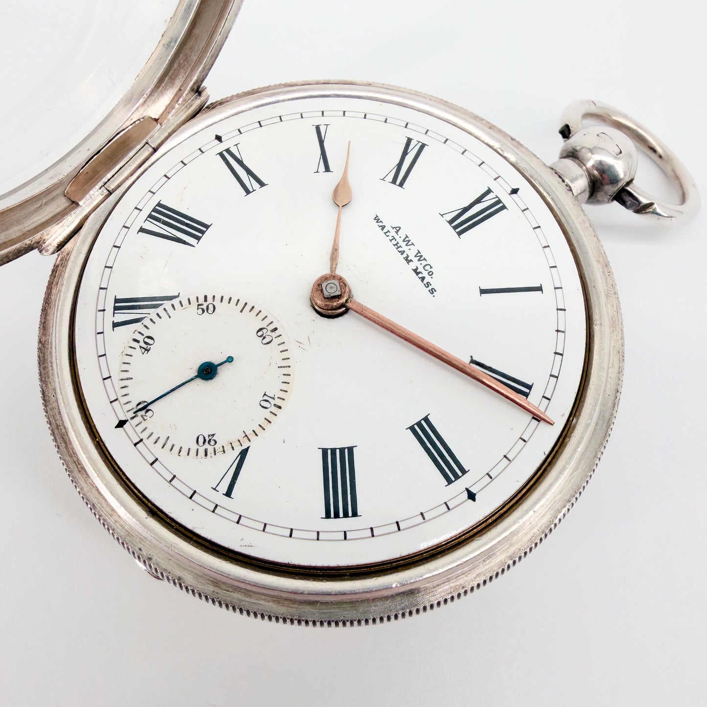 Antique Silver Cased Waltham Pocket Watch - Model 1883 - c.1903 - Working