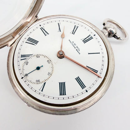 Antique Silver Cased Waltham Pocket Watch - Model 1883 - c.1903 - Working