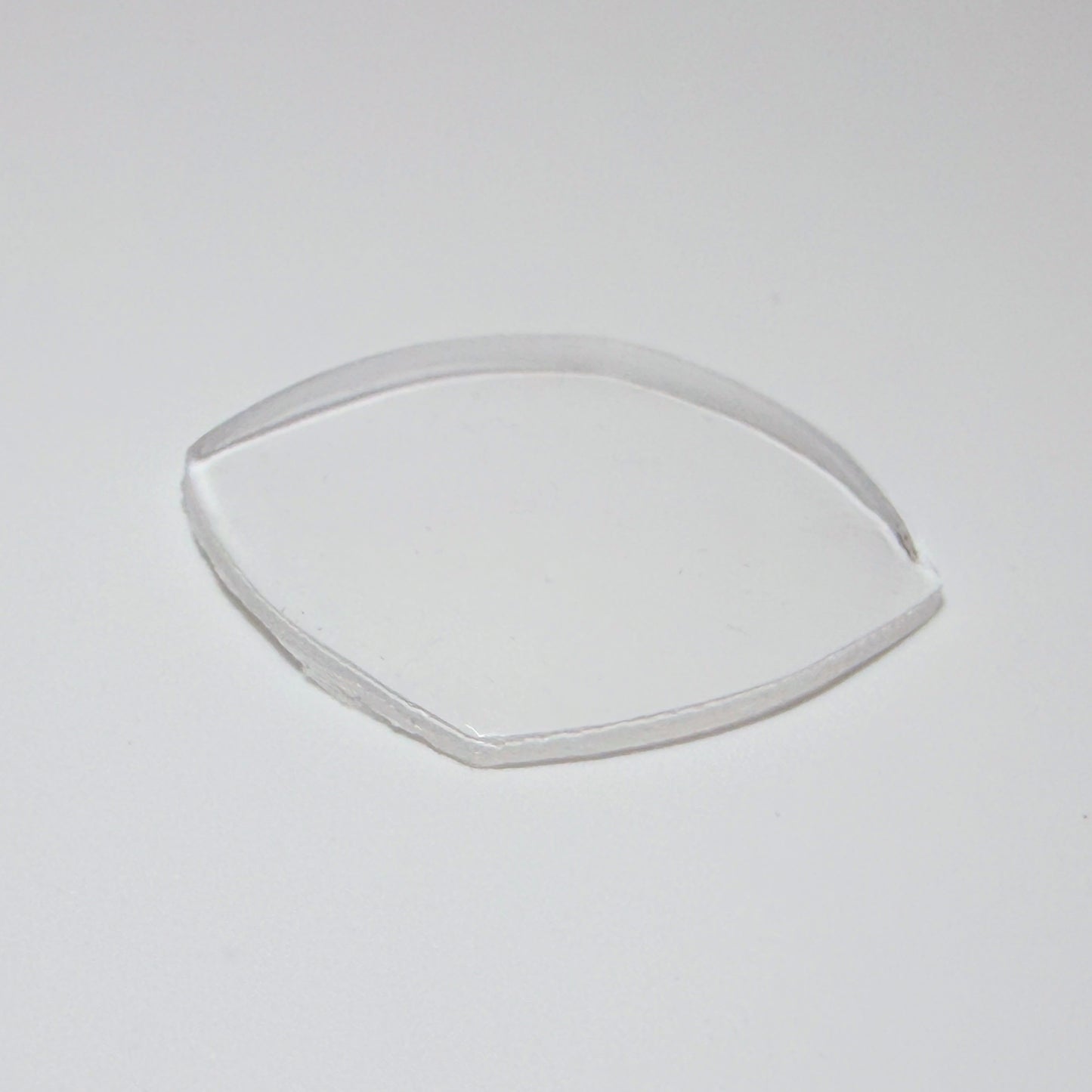 Curved Square - Bottom Edge Curved (Both Sides) - G-S Flexo Acrylic Watch Crystals - Vintage New Old Stock