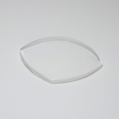 Curved Square - Bottom Edge Curved (Both Sides) - G-S Flexo Acrylic Watch Crystals - Vintage New Old Stock