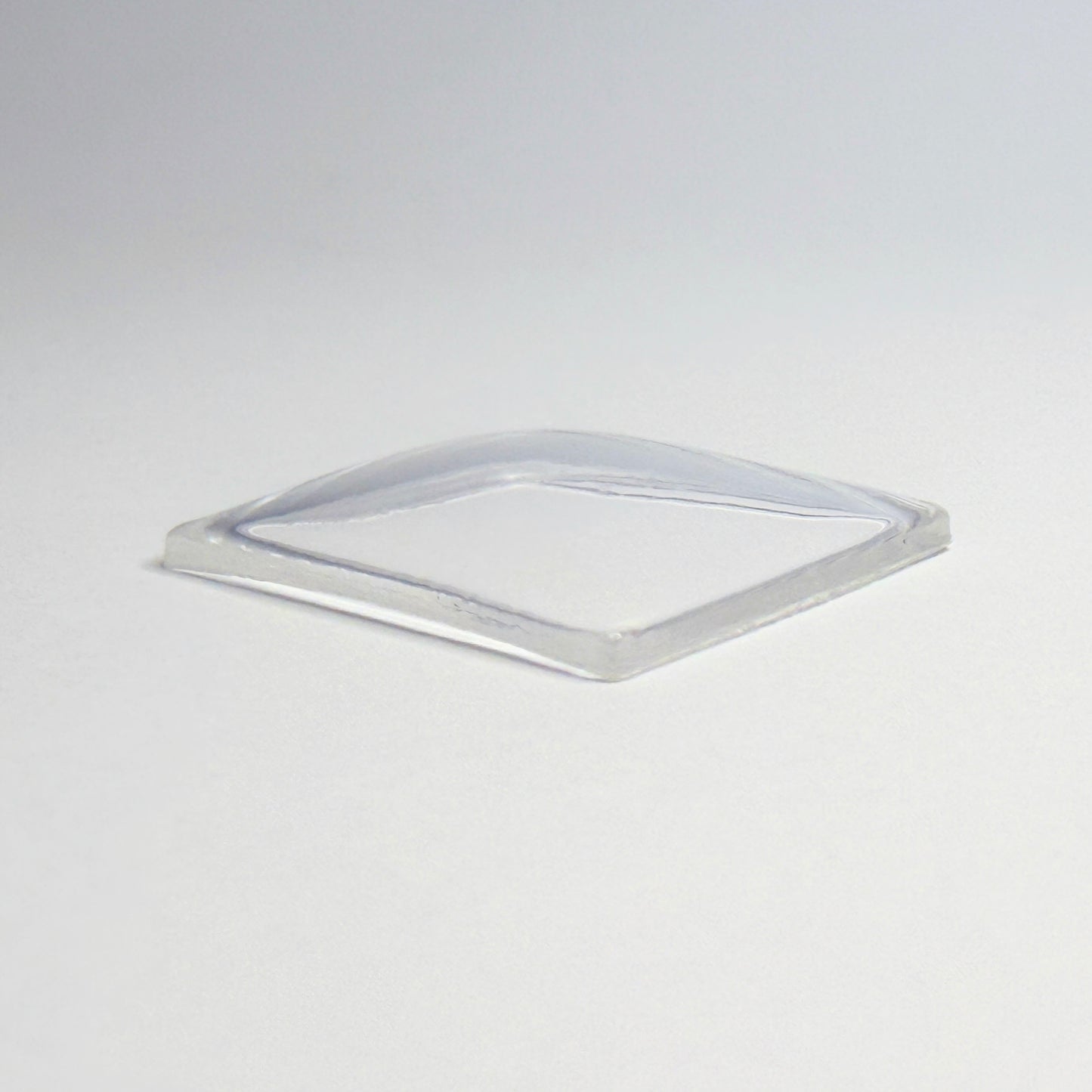 Rectangle - Bottom Edge Curved (Long Sides) - G-S Flexo Acrylic Watch Crystals - Vintage New Old Stock