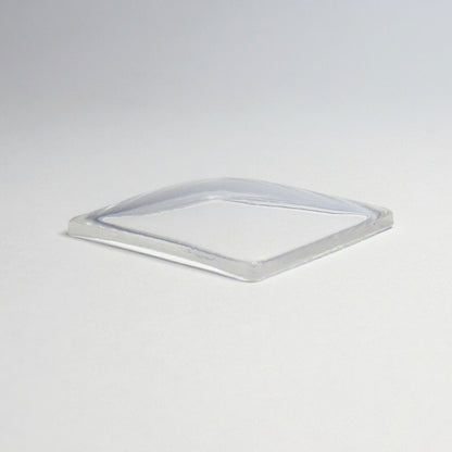 Rectangle - Bottom Edge Curved (Long Sides) - G-S Flexo Acrylic Watch Crystals - Vintage New Old Stock