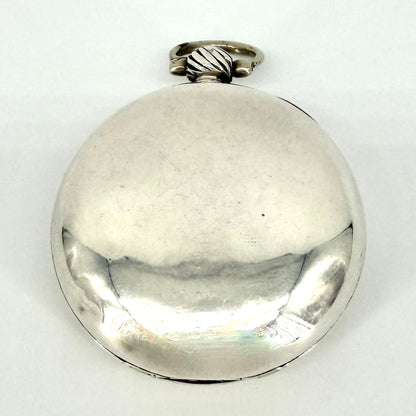 Antique Silver Cased Full Hunter Fusee Pocket Watch – London 1854 – J. Rogers