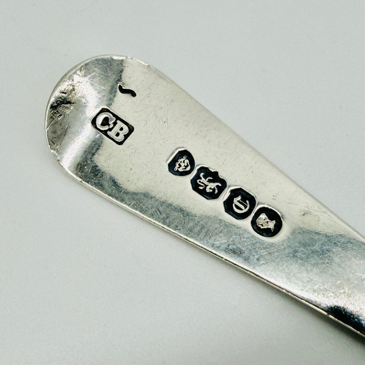 Antique Sterling Silver Mustard Spoon - London 1838 Charles Boyton