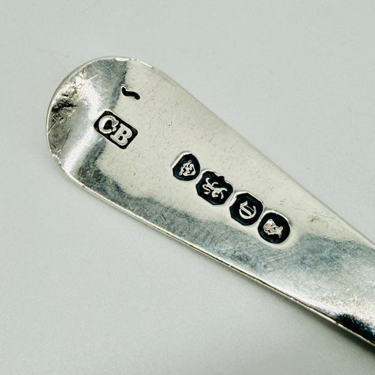 Antique Sterling Silver Mustard Spoon - London 1838 Charles Boyton