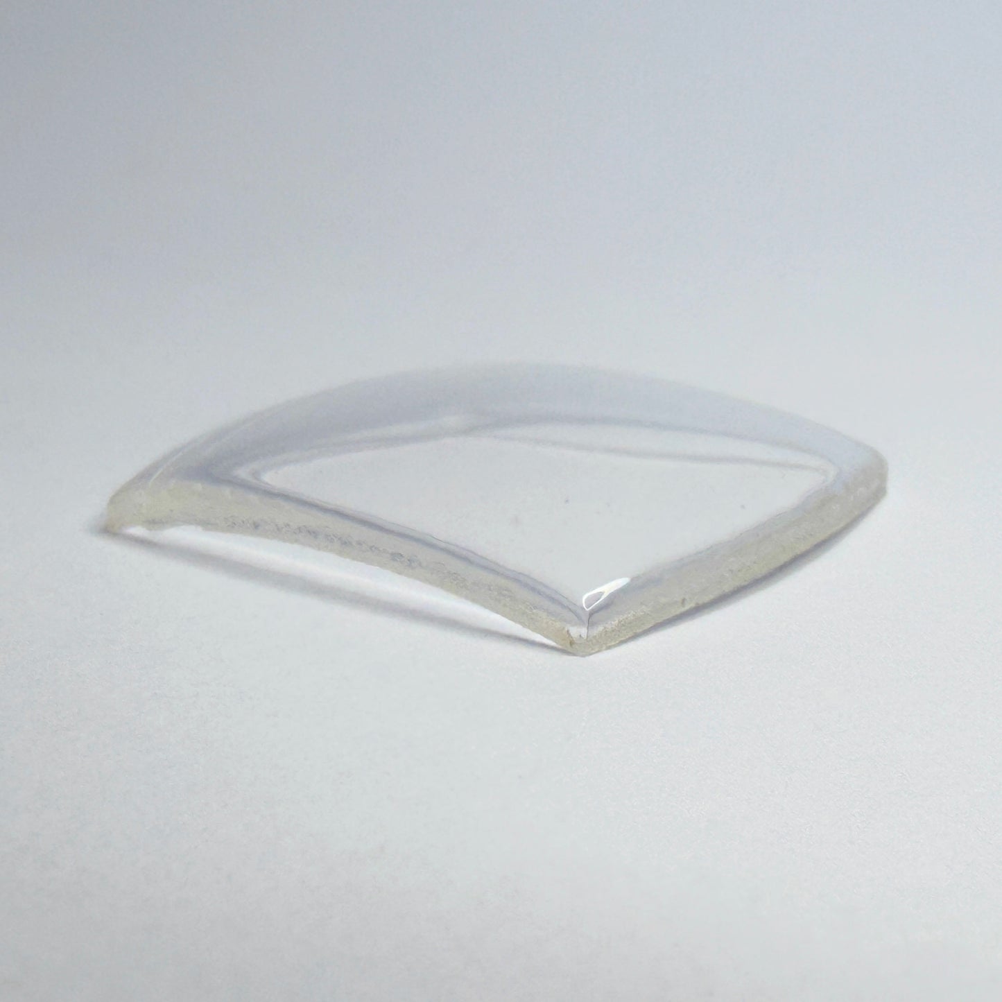 Tonneau / Barrel - Bottom Edge Curved (Both Sides) - G-S Flexo Acrylic Watch Crystals - Vintage New Old Stock