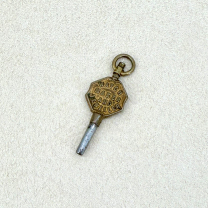 Antique Advertising Pocket Watch Winding Key – W Padgett – 1.4mm