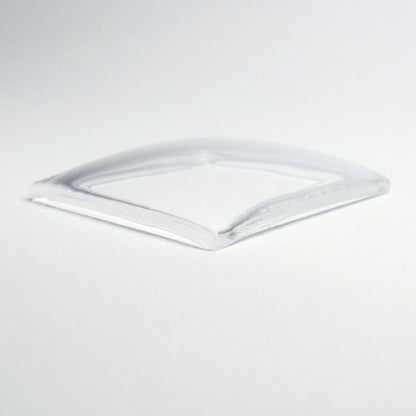 Square - Bottom Edge Curved (Both Sides) - G-S Flexo Acrylic Watch Crystals - Vintage New Old Stock