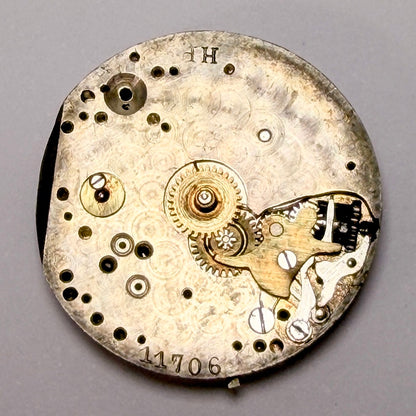 Vintage Swiss Watch Movement & Dial -  25.1mm - Working