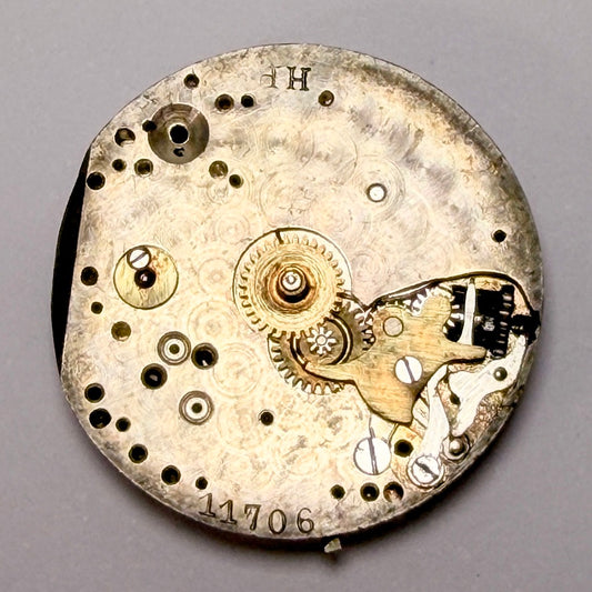 Vintage Swiss Watch Movement & Dial -  25.1mm - Working