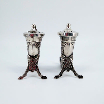 Pair of Antique Norwegian Silver Pepper Pots – Magnus Aase