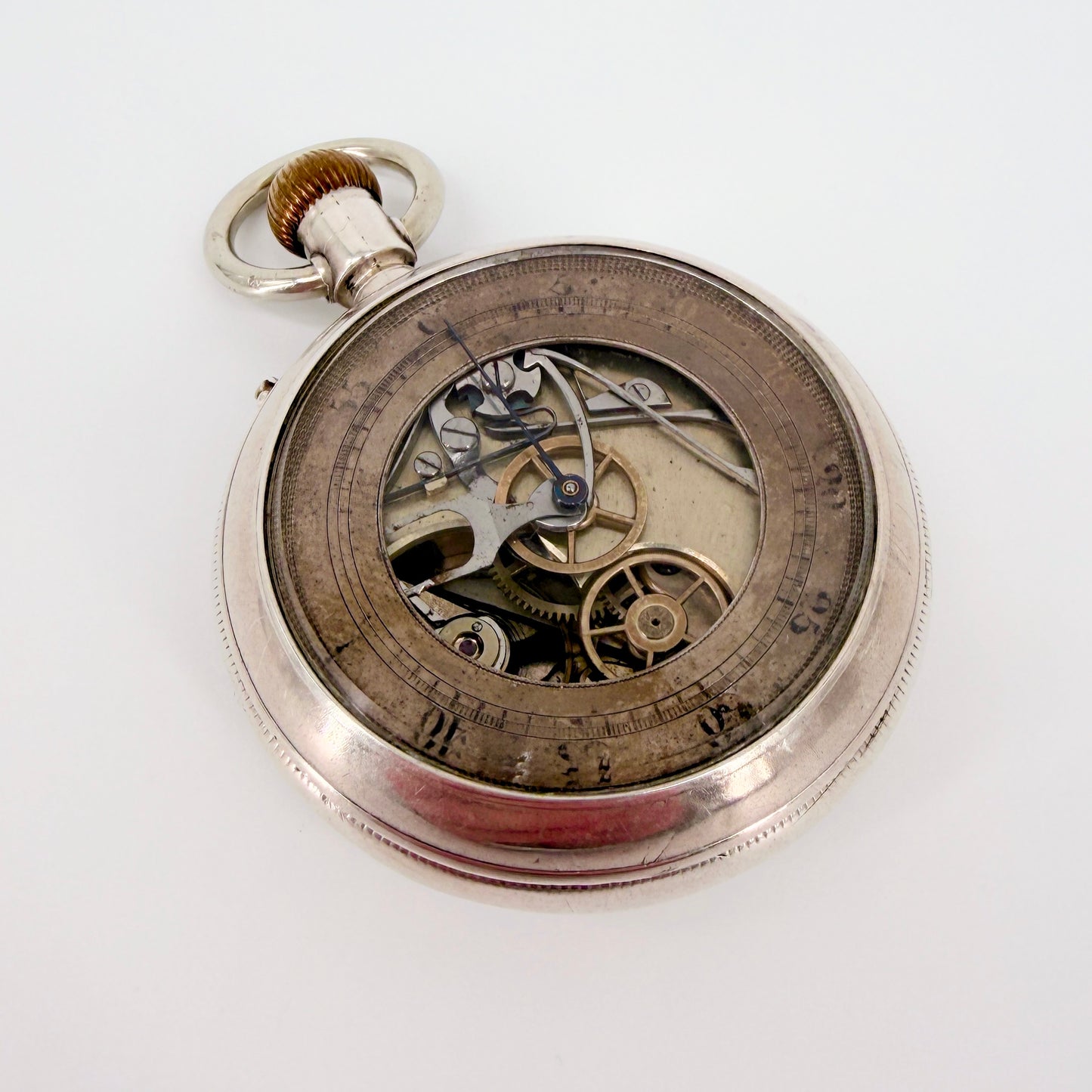 Antique Double-Sided Chronograph Pocket Watch – Working