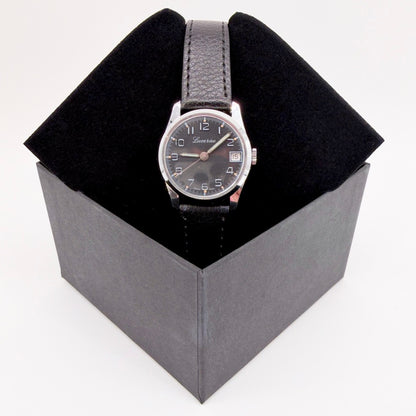 Lucerne Manual Wind Wristwatch - Black Dial - c.1970s - Working