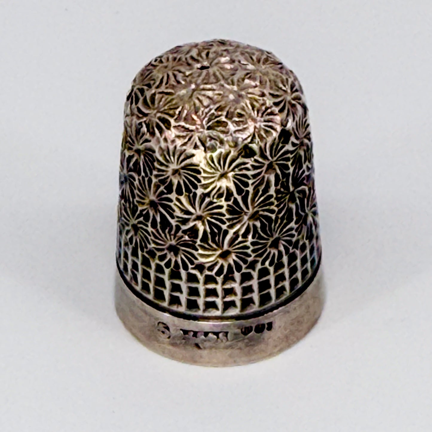 Antique Sterling Silver Thimble – James Swann & Son – Edinburgh 1930