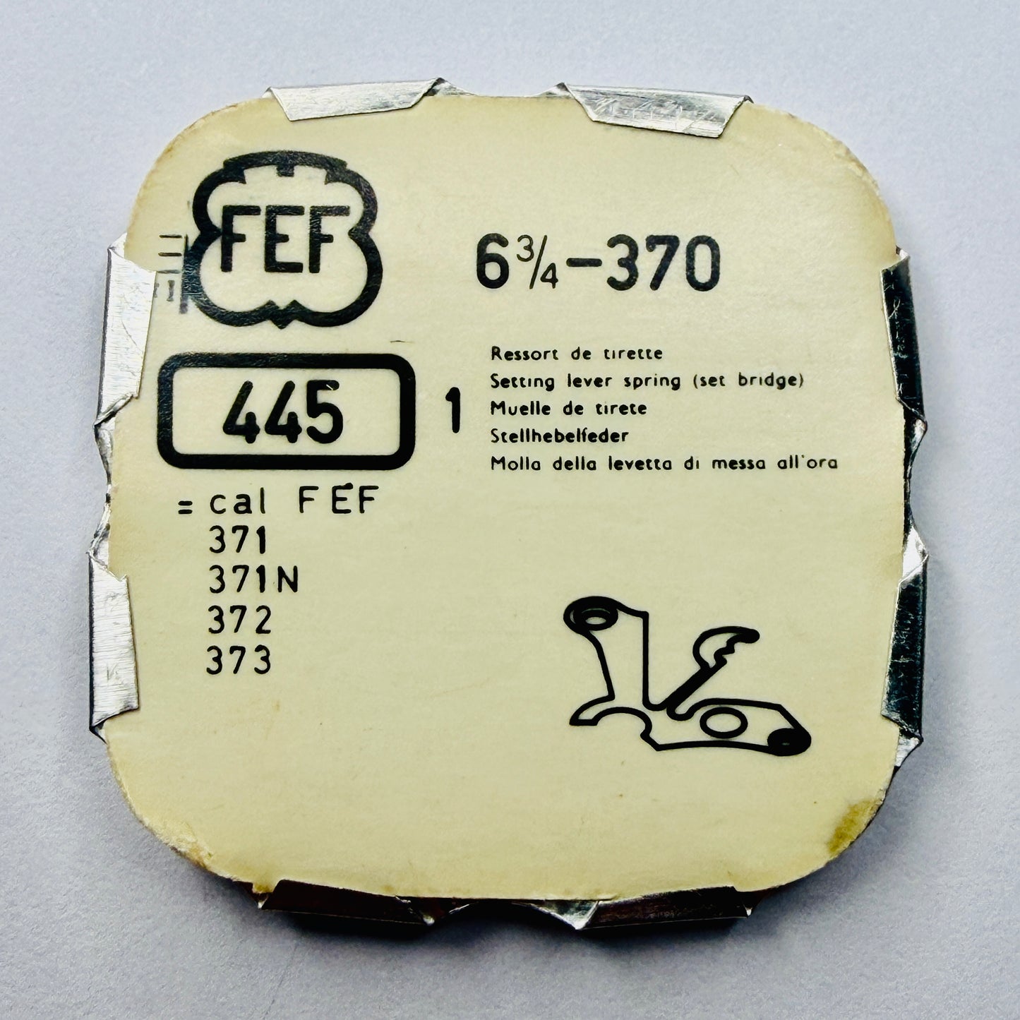 FEF 370 – Setting Lever Spring (445)