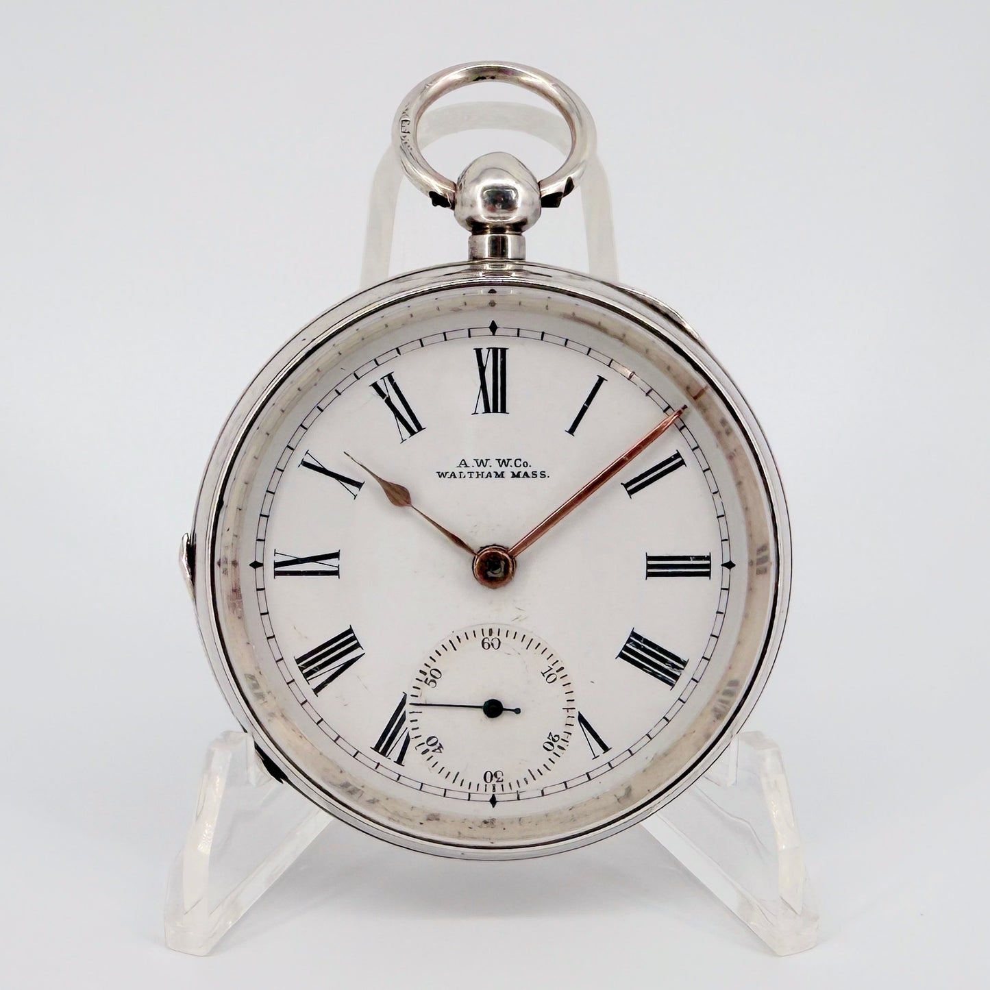 Antique Silver Cased Waltham Pocket Watch - Model 1883 - c.1903 - Working