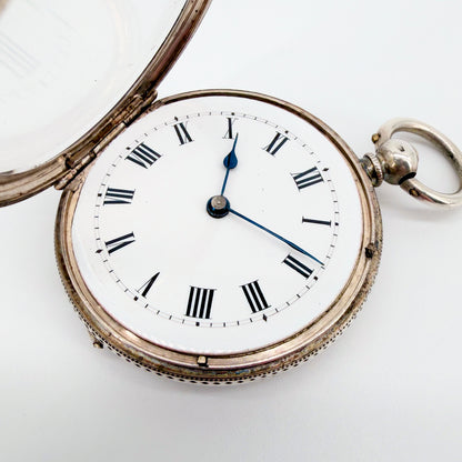 Antique Swiss Silver Cased Pocket Watch – Paul Jacky & Co. – Working