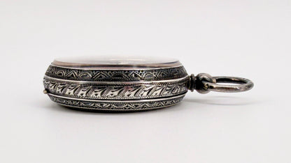 Antique Swiss 935 Silver Pocket Watch - H. Samuel - Working