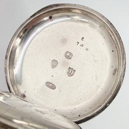 Antique Silver J.W. Benson “The Ludgate” Pocket Watch - London 1887 - Working
