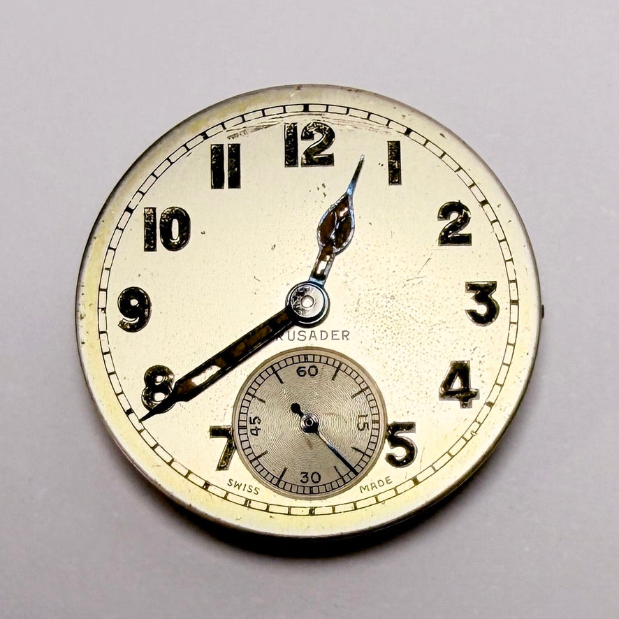 Vintage Crusader Watch Movement – 15 Jewels – Swiss Made – Working
