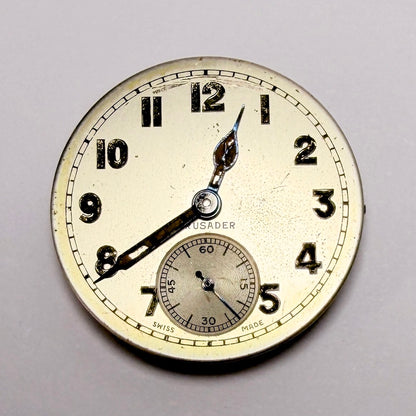 Vintage Crusader Watch Movement – 15 Jewels – Swiss Made – Working