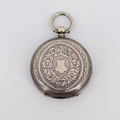 Antique Swiss Silver Cased Pocket Watch – Paul Jacky & Co. – Working