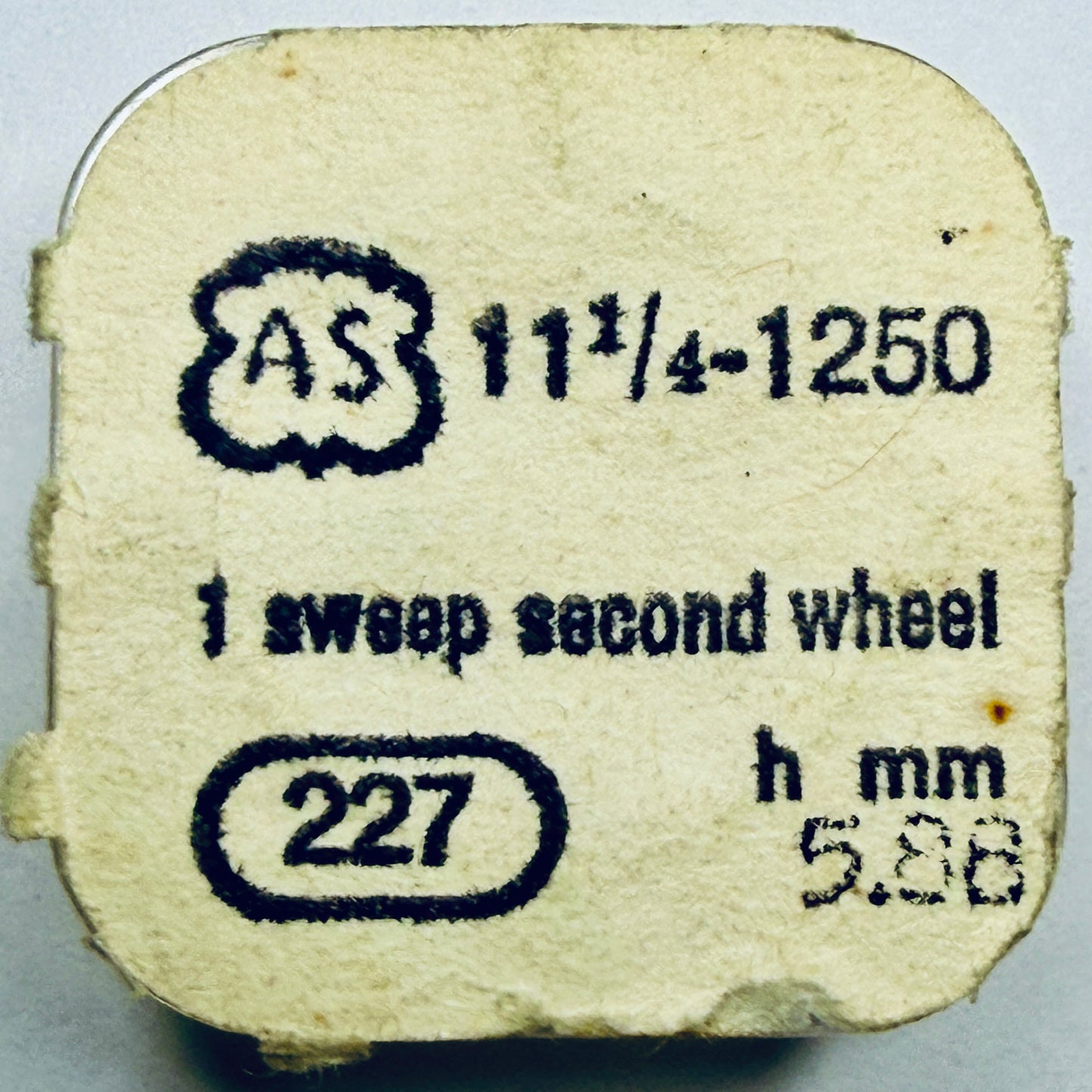 AS 1250 – Sweep Second Wheel, Height 5.88mm - 227