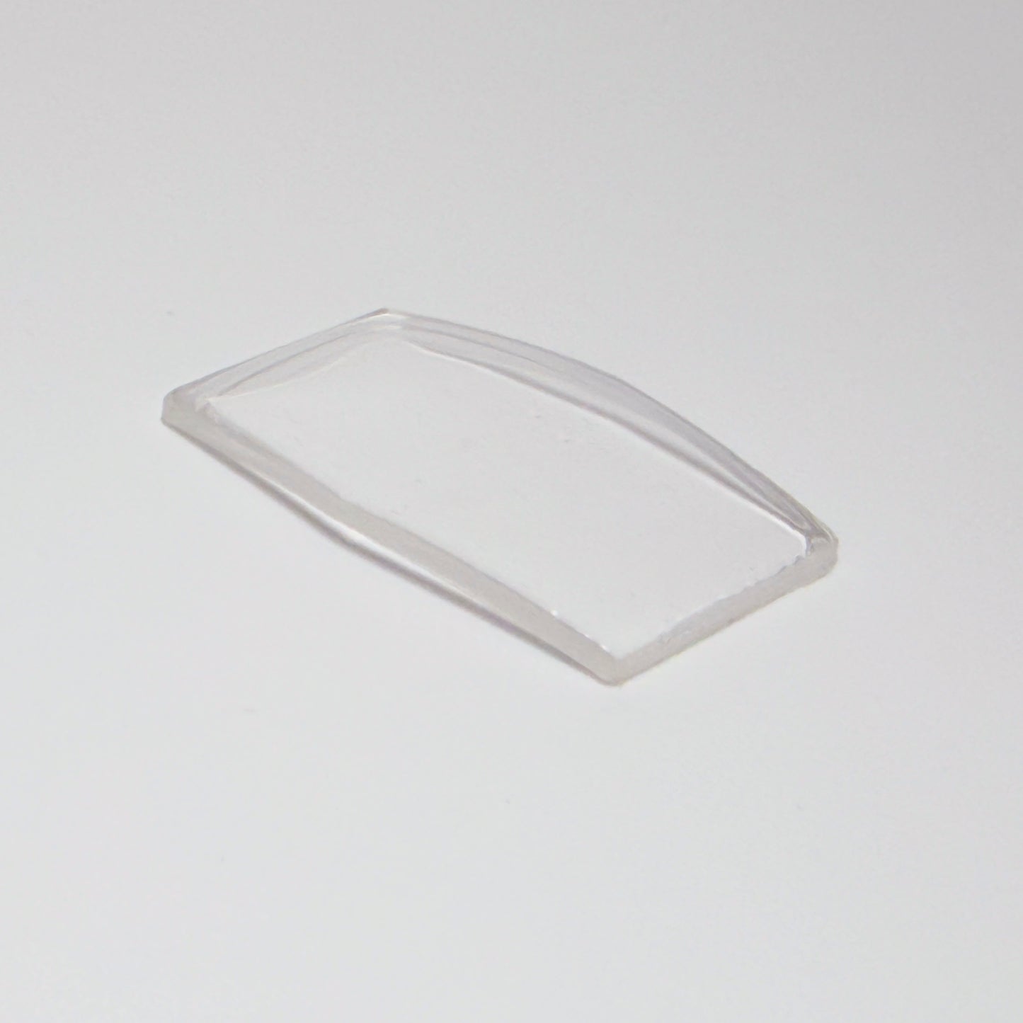 Hexagon - Bottom Edge Curved (Long Sides) - G-S Flexo Acrylic Watch Crystals - Vintage New Old Stock