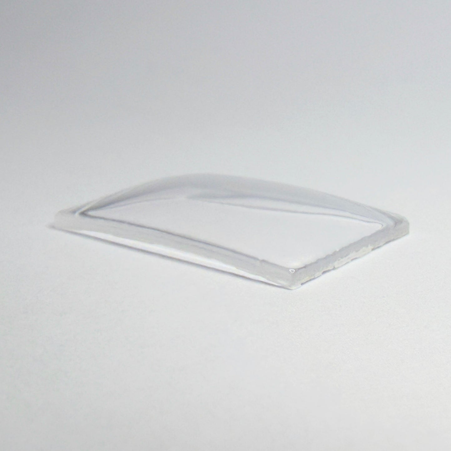 Rectangle - Bottom Edge Curved (Long Sides) - G-S Flexo Acrylic Watch Crystals - Vintage New Old Stock