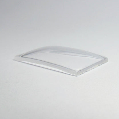Rectangle - Bottom Edge Curved (Long Sides) - G-S Flexo Acrylic Watch Crystals - Vintage New Old Stock