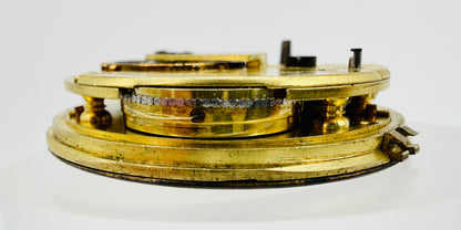 Antique Fusee Pocket Watch Movement - W. Andrews Londonderry - 39.5mm - Spares/Repair