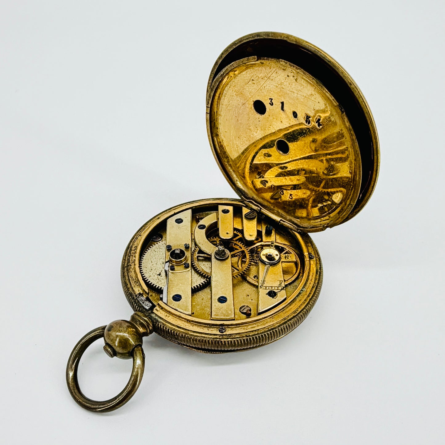 Antique Swiss Pocket Watch - 48mm - Spares or Repair