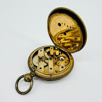 Antique Swiss Pocket Watch - 48mm - Spares or Repair