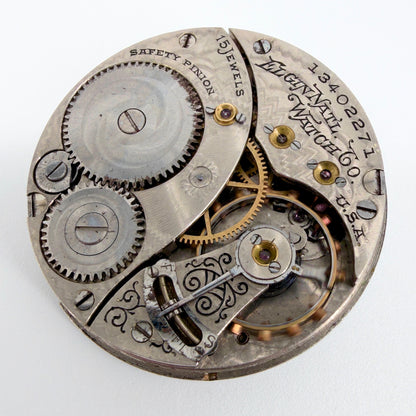 Antique Elgin Pocket Watch Movement - Model 3 - c.1908 - Spares/Reapir