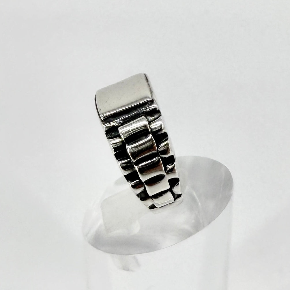 Vintage Sterling Silver Signet Ring 925 UK Size M½