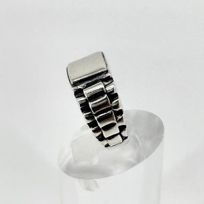 Vintage Sterling Silver Signet Ring 925 UK Size M½
