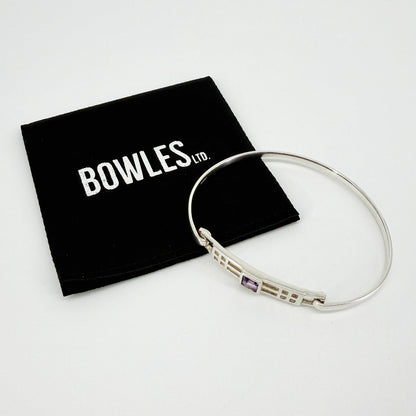 Vintage Kit Heath Sterling Silver & Amethyst Bangle – Edinburgh 1998