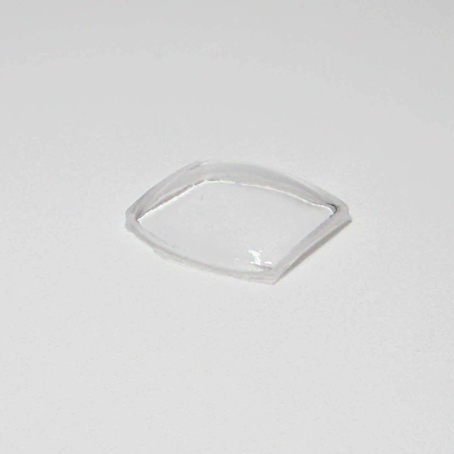 Tonneau / Barrel (PMT Series) - Bottom Edge Curved (Short Sides) - G-S Flexo Acrylic Watch Crystals - Vintage New Old Stock