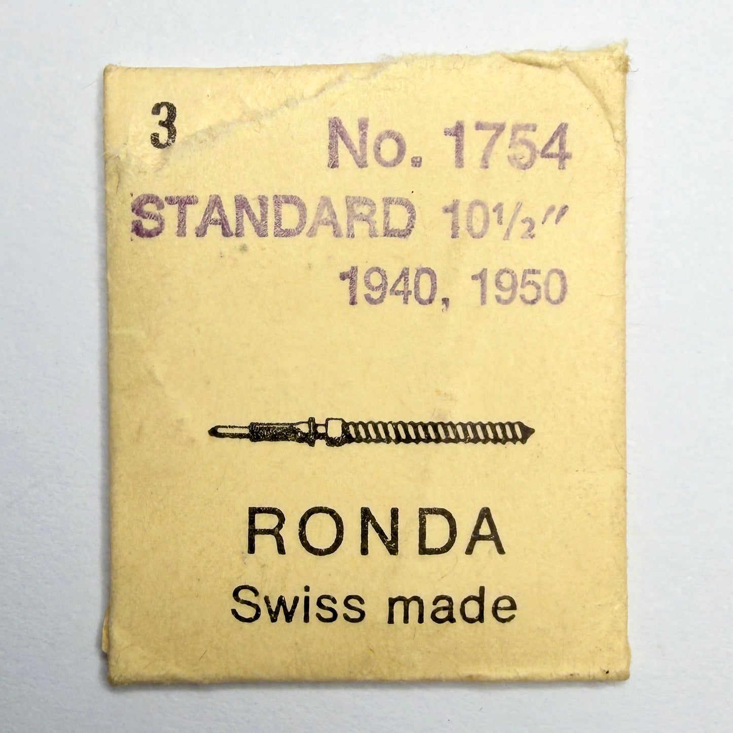 Standard 1940 / 1950 - Winding Stem - Ronda 1754